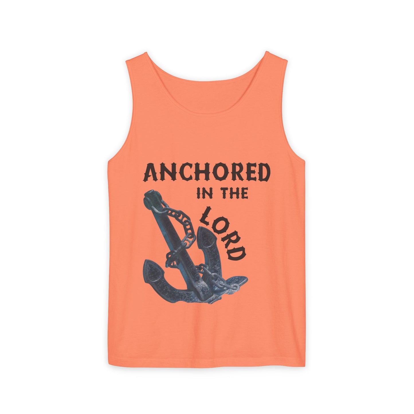 Anchored in the Lord Tank Top - Black