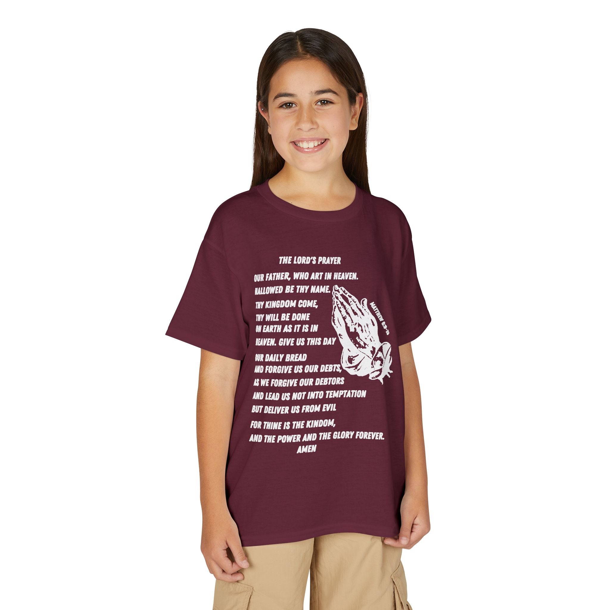 The Lord's Prayer Youth T-Shirt - White