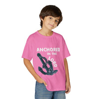 Anchored in the Lord Youth T-Shirt — White