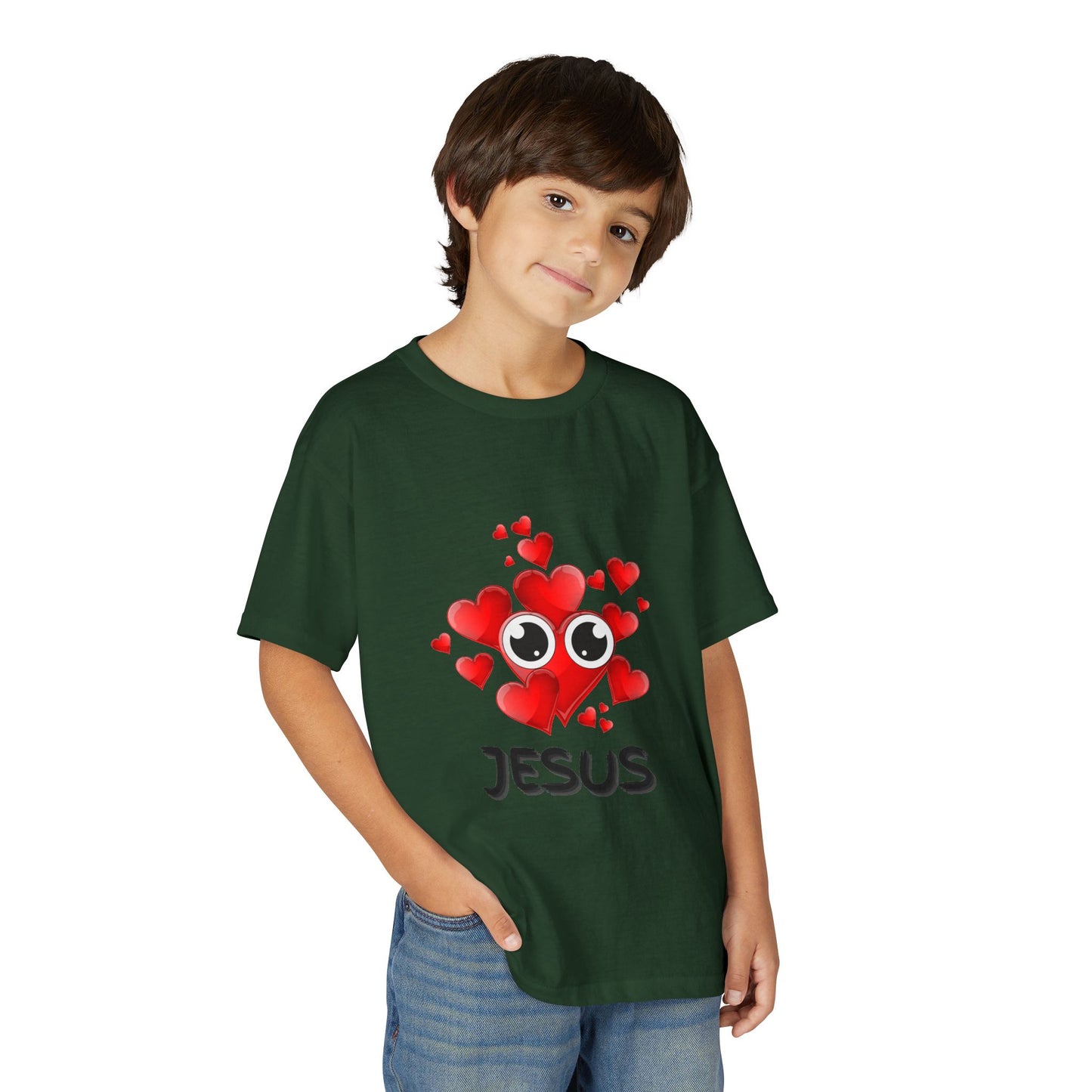 Eye Love Jesus Youth T-shirt - Black