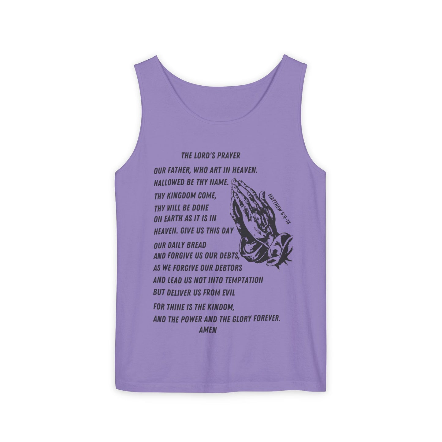 The Lord's Prayer Tank Top - Black