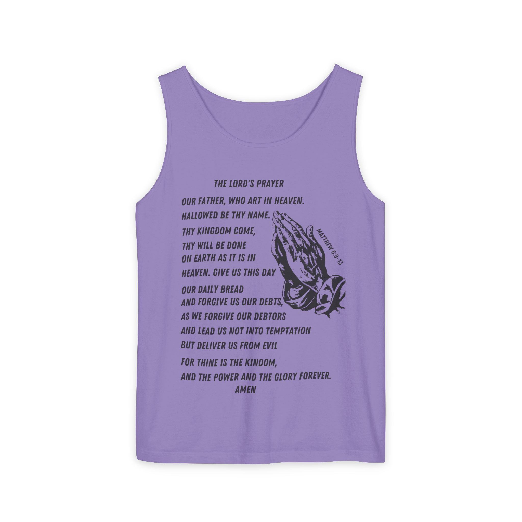 The Lord's Prayer Tank Top - Black