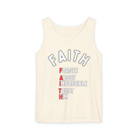 Faith Tank Top — "Forget About Impossible, Trust Him"