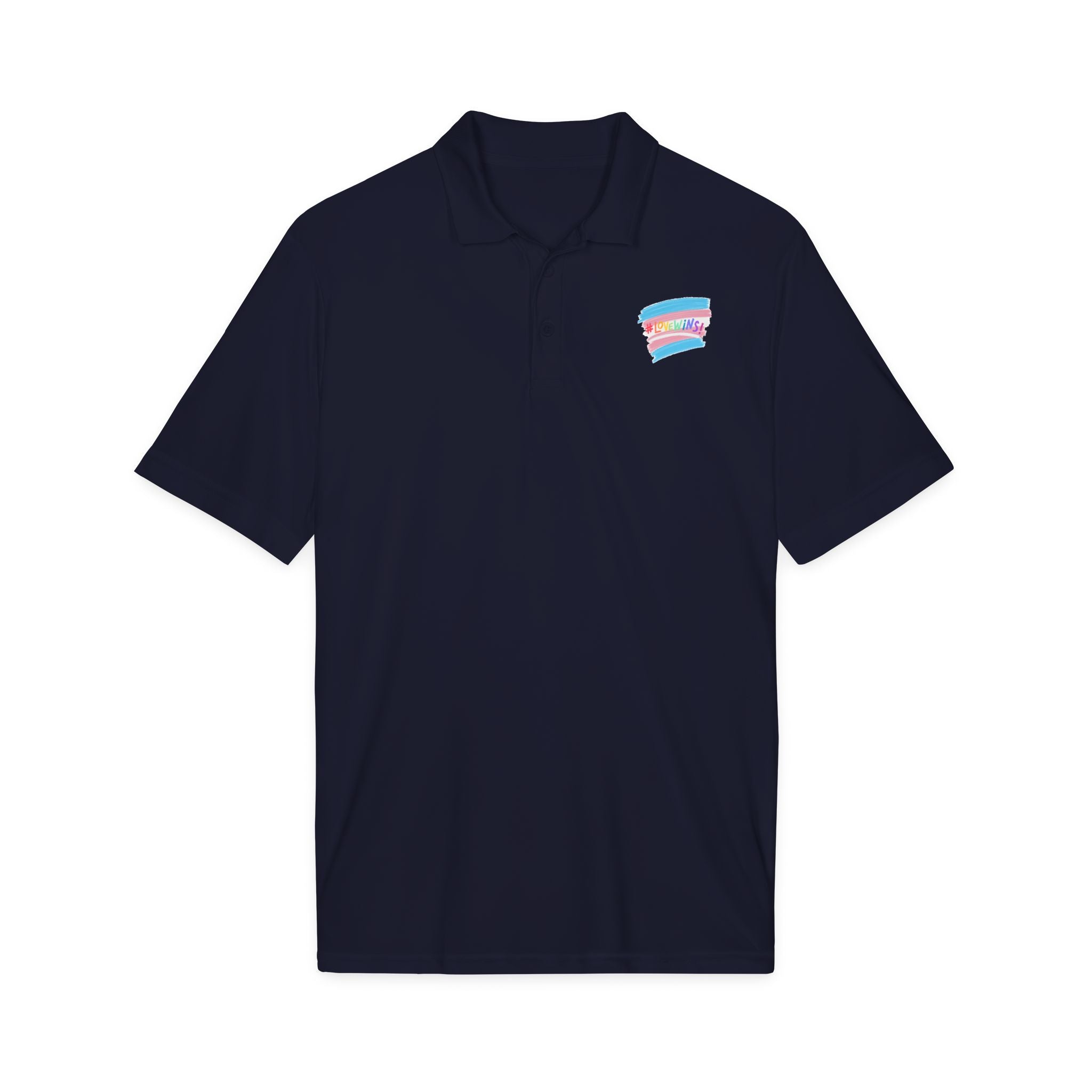 Trans Airbrush Love Wins Polo