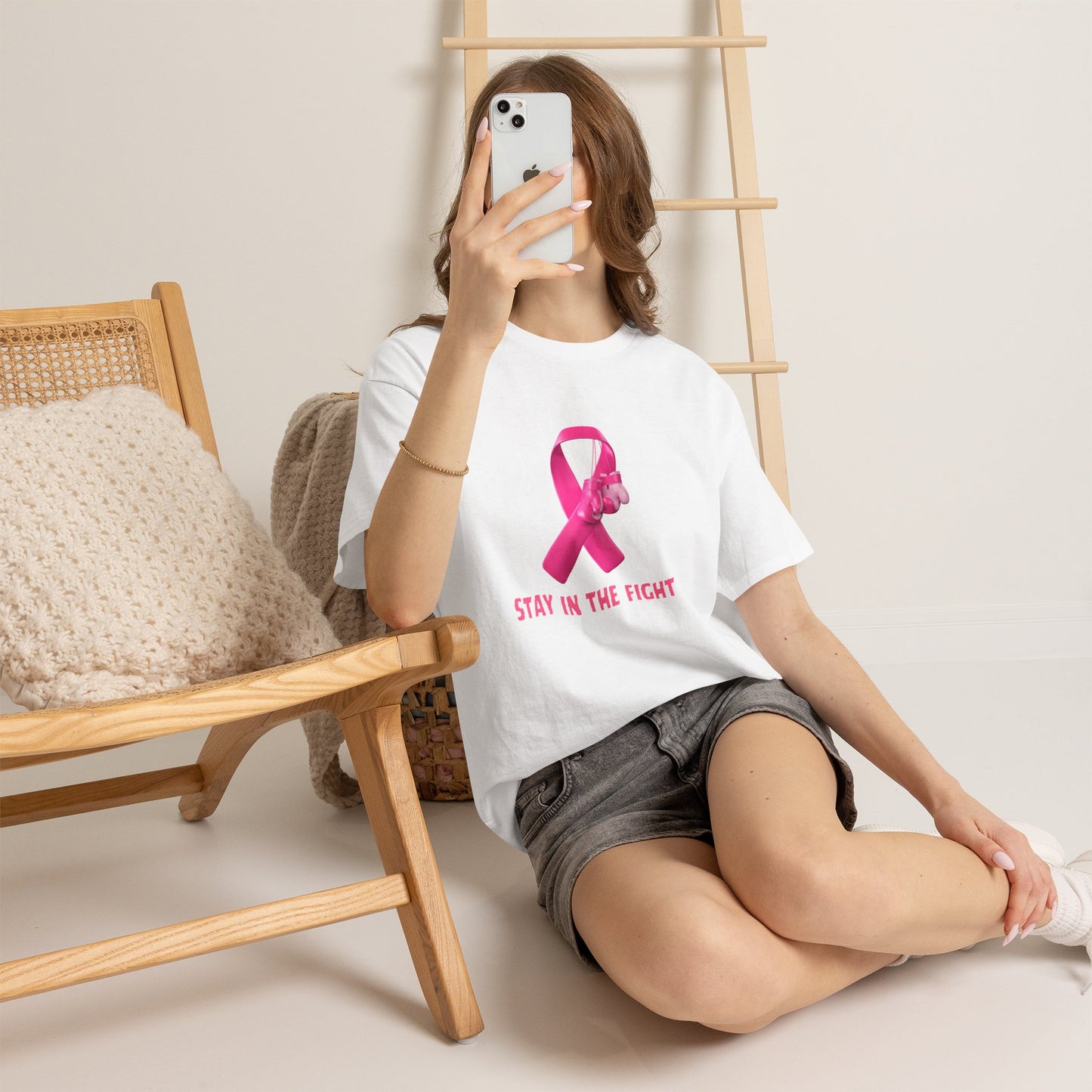 Stay in the Fight Pink Ribbon T-Shirt
