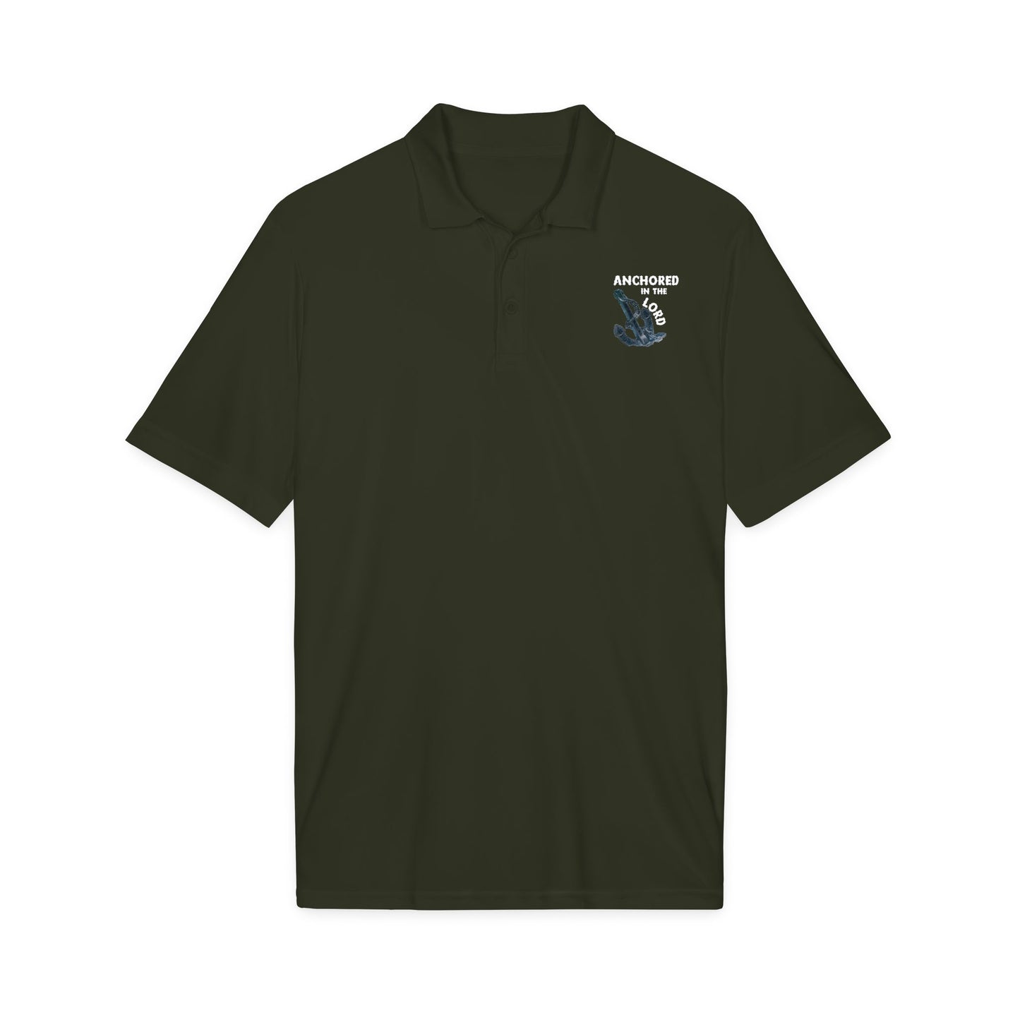 Anchored in the Lord Polo - White