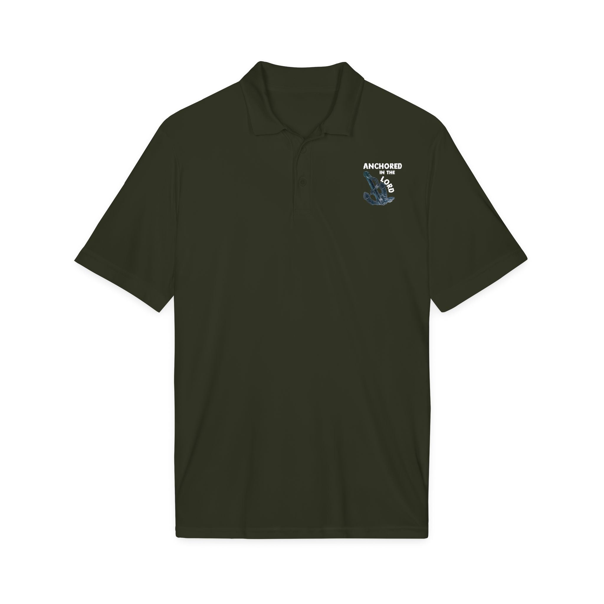 Anchored in the Lord Polo - White