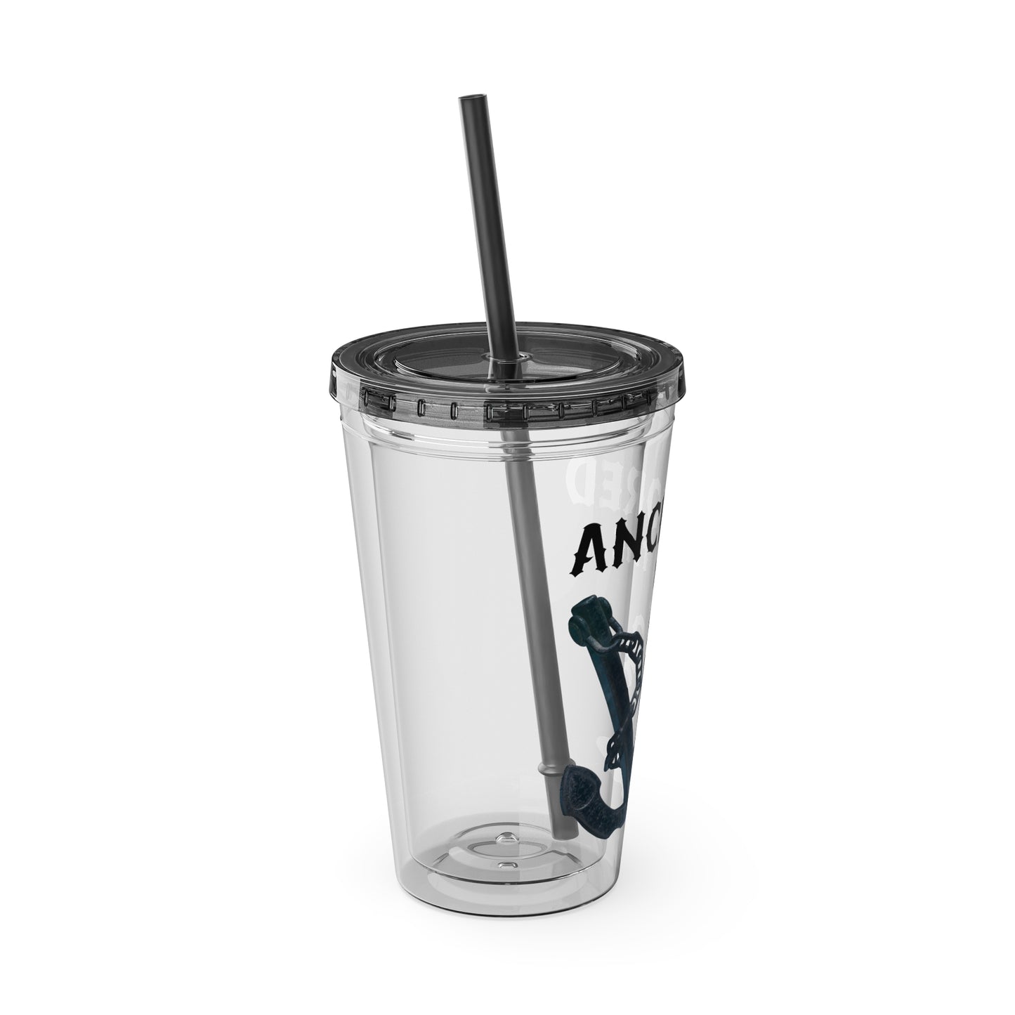 Anchored in the Lord 16oz Tumbler with Straw