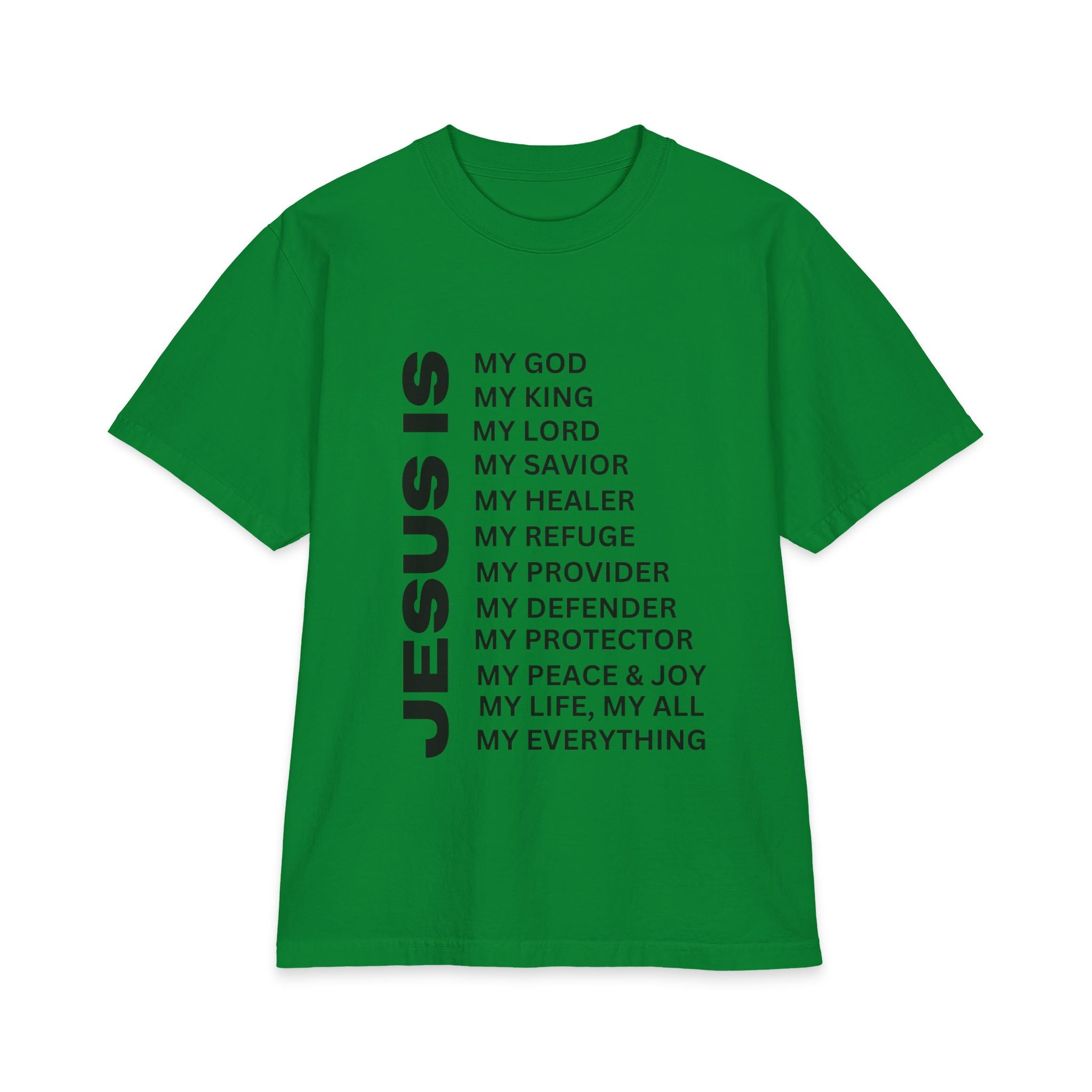 Christian JESUS IS T-shirt - 7X only - Black