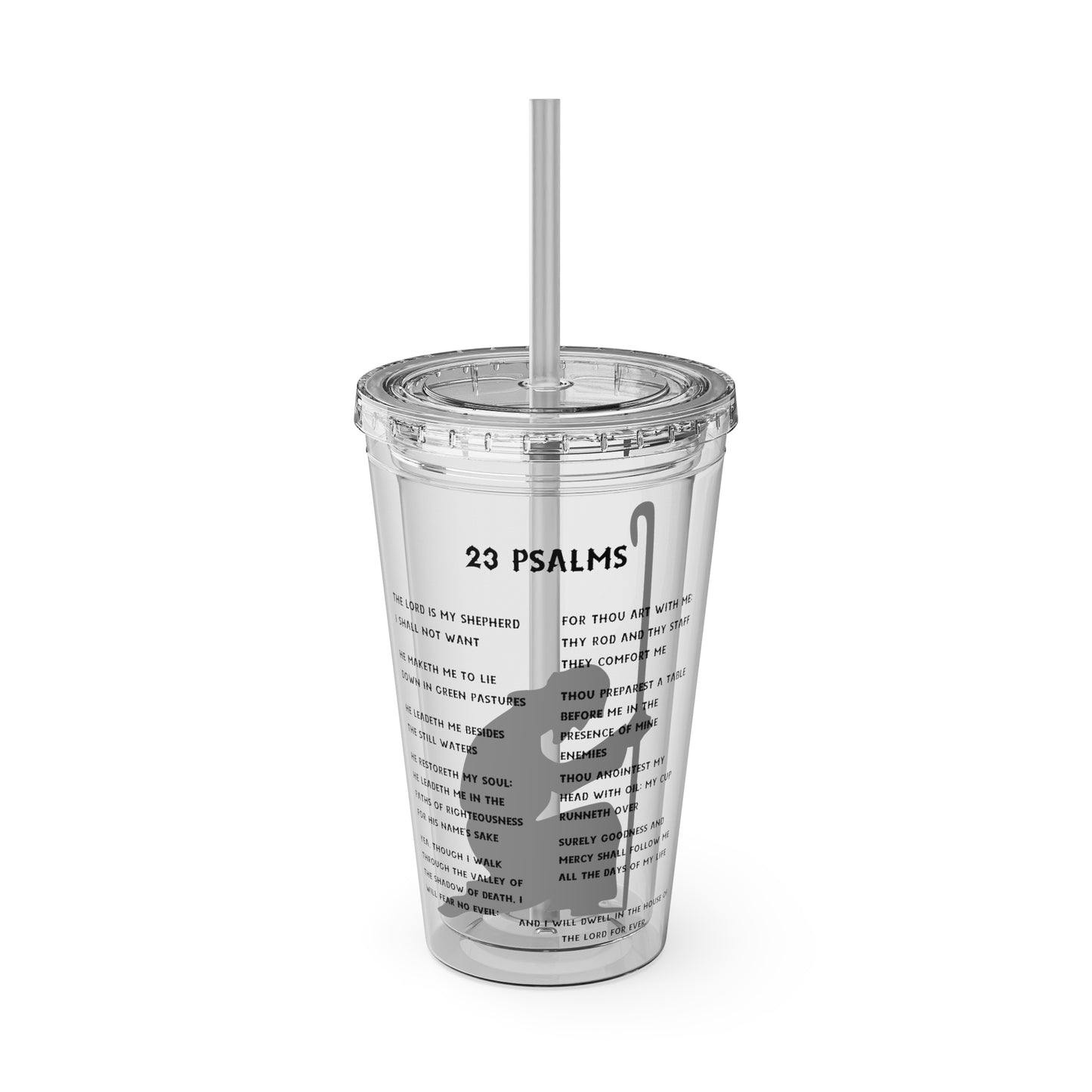 23 Psalms 16oz Tumbler with Straw