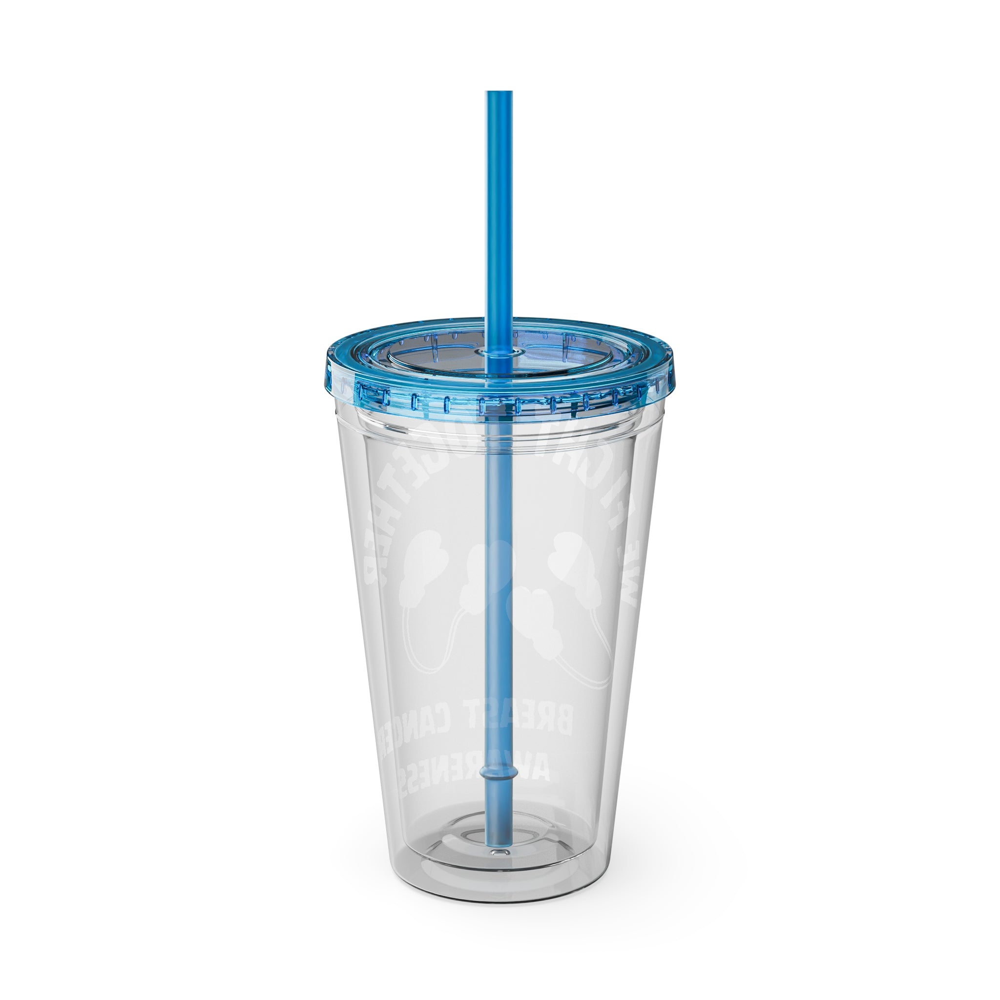 "We Fight Together" 16oz Tumbler with Straw Cup