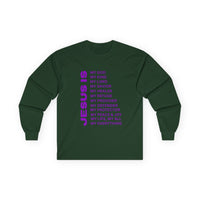 Christian JESUS IS Long Sleeve - Purple