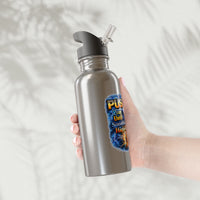 Push: Pray Until Something Happens 20oz with Straw Stainless Steel Water Bottle - Hands