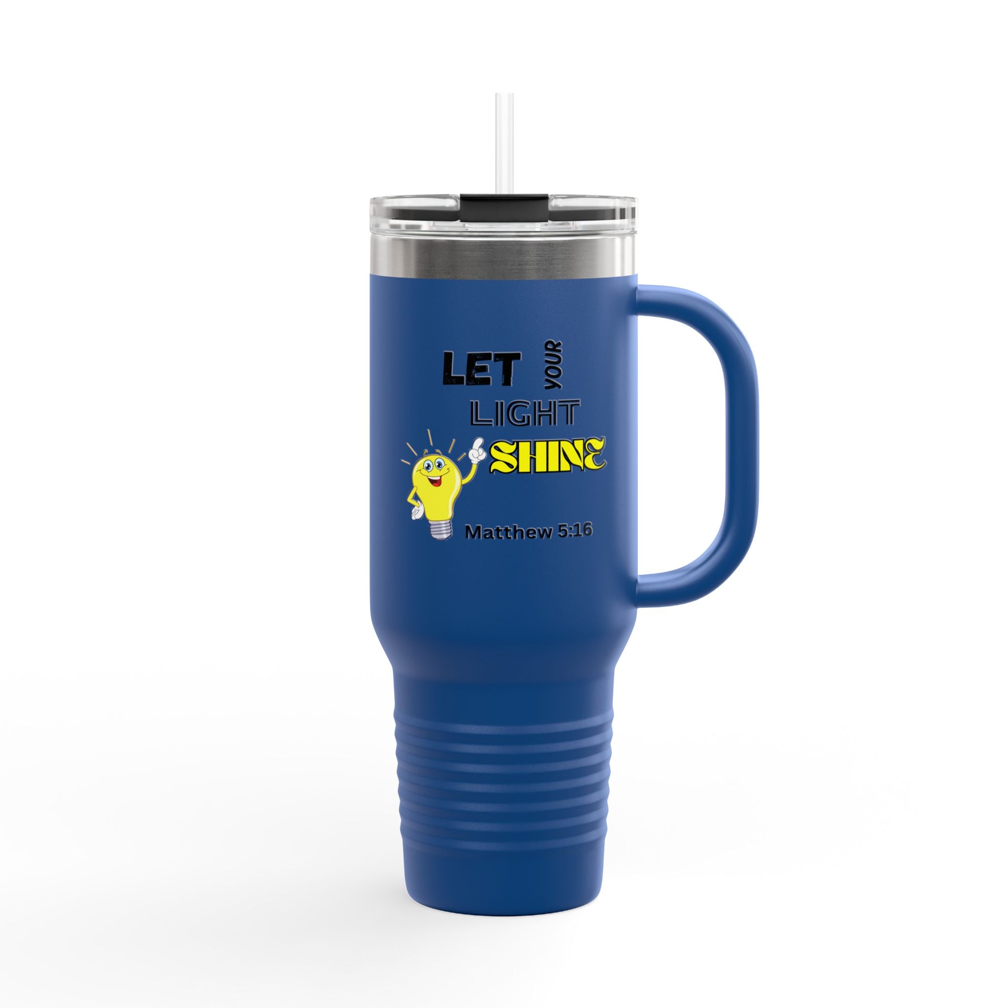 Let Your Light Shine 40oz Insulated Travel Mug — Matthew 5:16