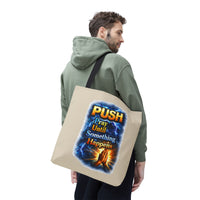 Push Pray Until Something Happens Sand Tote Bag - Hands