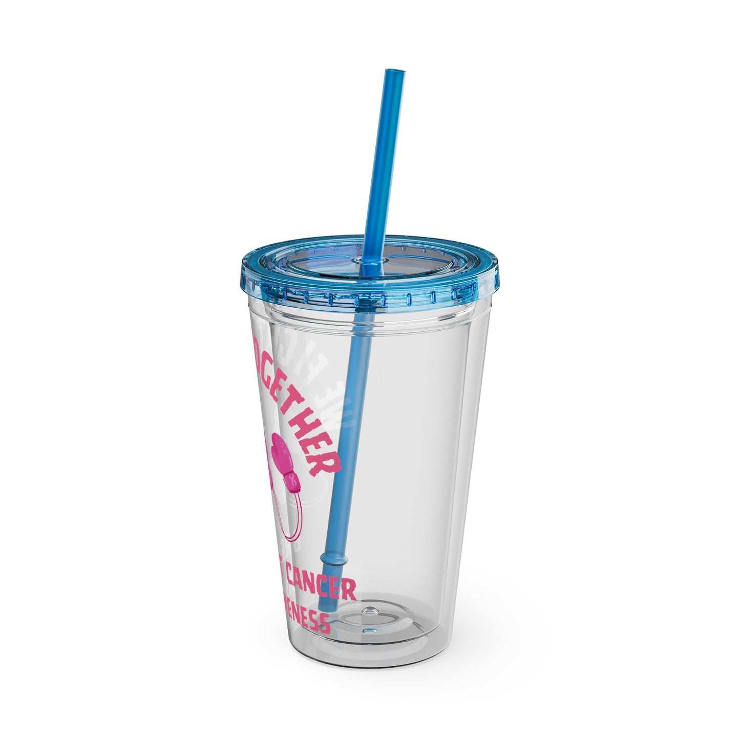 "We Fight Together" 16oz Tumbler with Straw Cup
