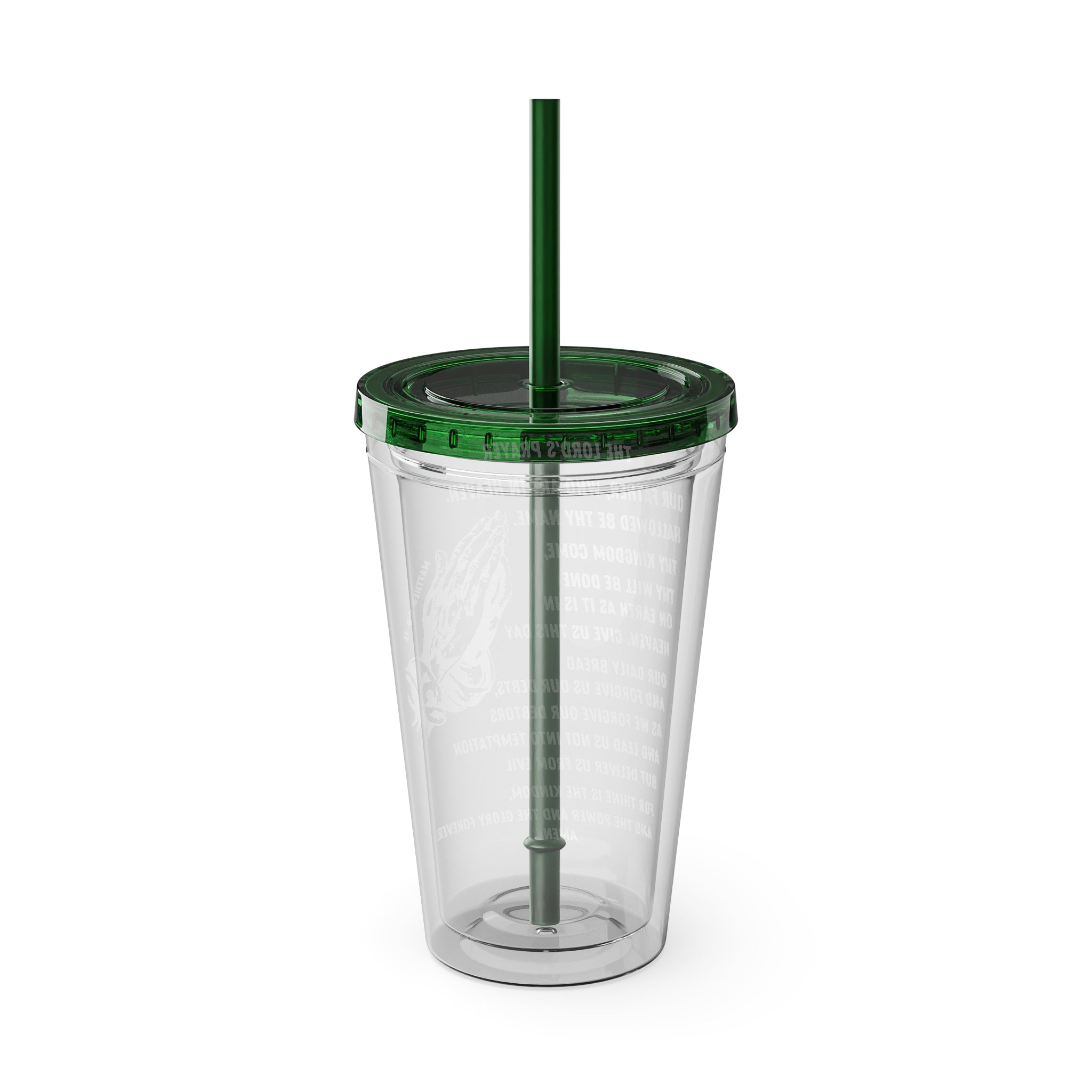 The Lord's Prayer 16oz Tumbler with Straw