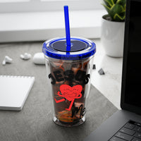 Jesus Loves Me 16oz Tumbler with Straw