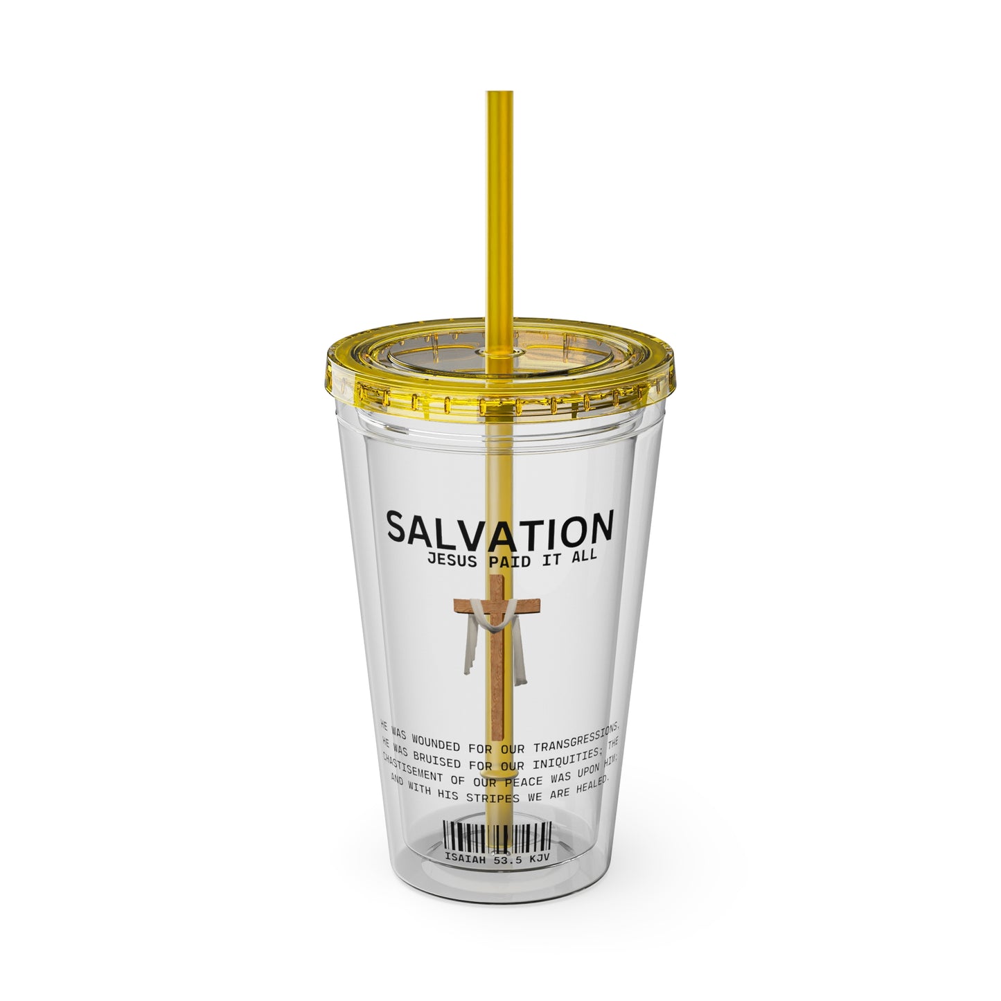 Salvation - Jesus Paid 16oz Tumbler with Straw
