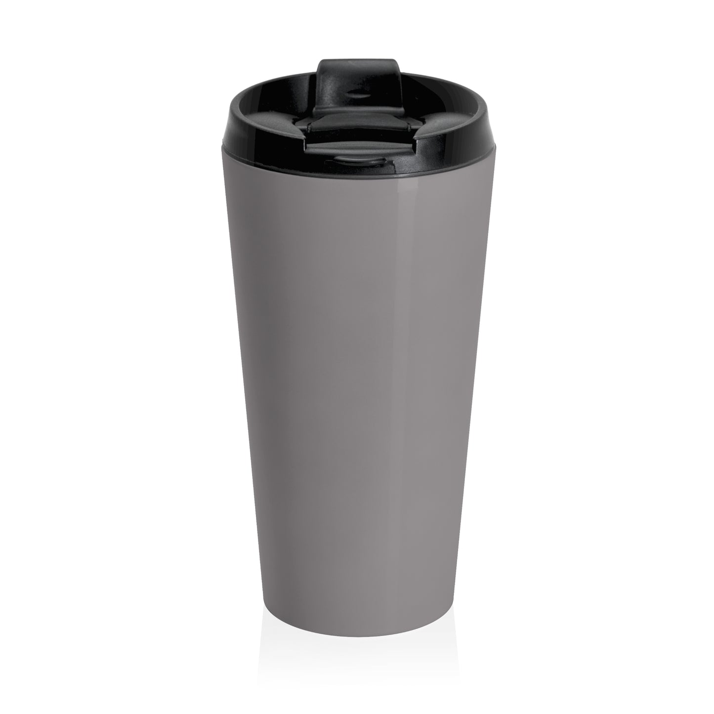 Christian JESUS IS Grey Stainless Steel Travel Mug - Blk