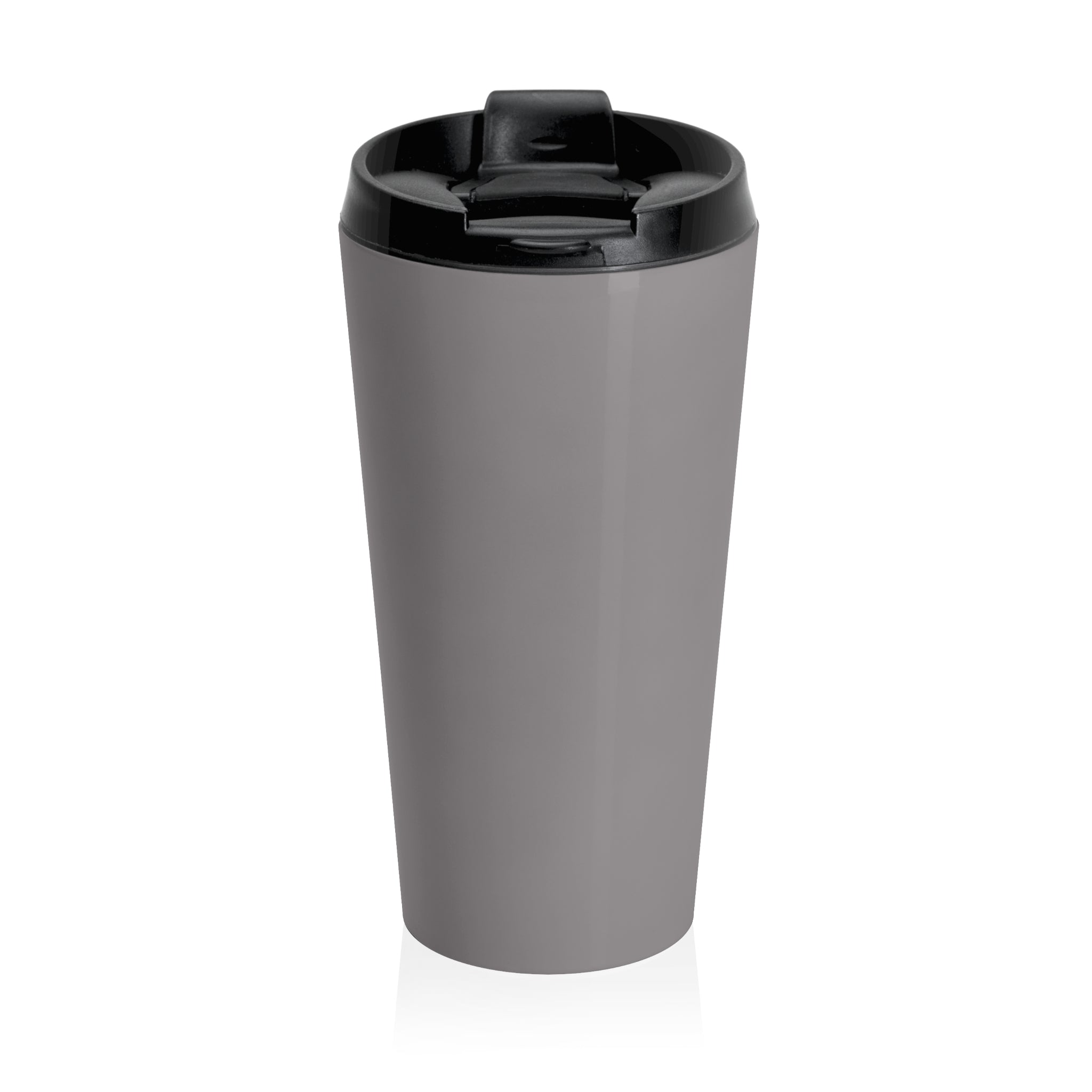 Christian JESUS IS Grey Stainless Steel Travel Mug - Blk