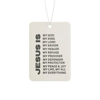 Christian 'Jesus Is' Car Air Freshener – Inspirational Scent