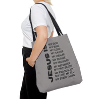 Christian JESUS IS Tote Bag - Grey