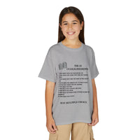 10 Commandments Youth T-shirt - Black