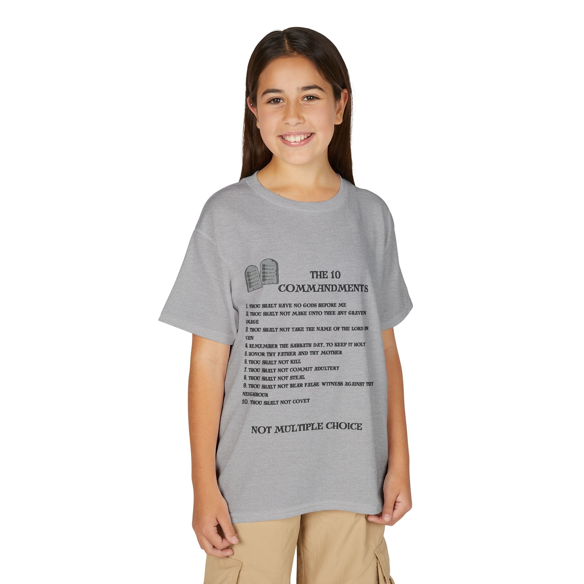 10 Commandments Youth T-shirt - Black