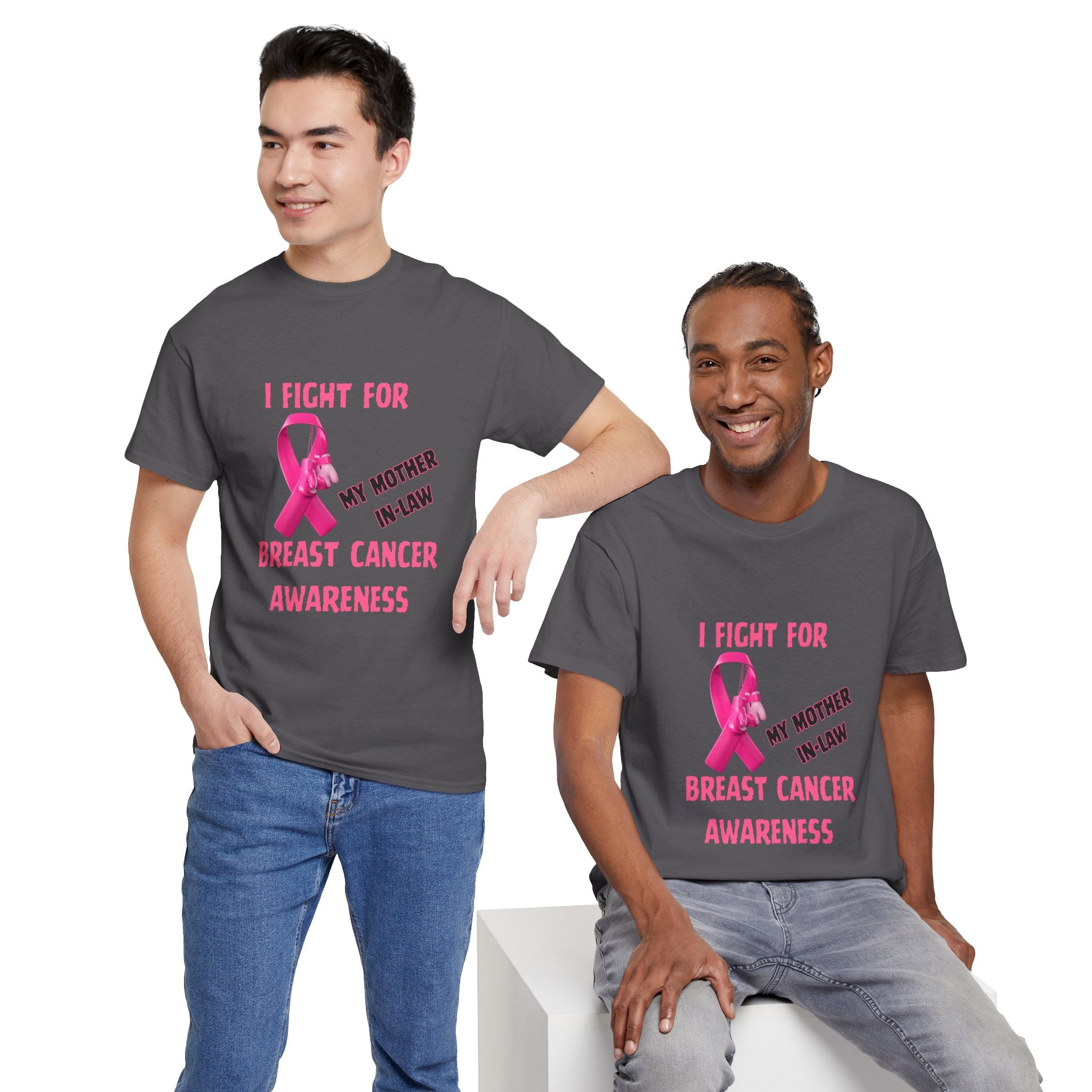 I Fight for My Mother-in-Law Pink Ribbon Tee