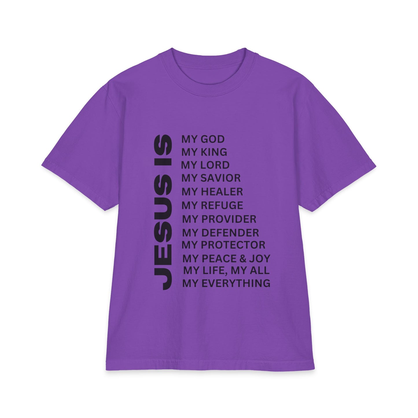 Christian JESUS IS T-shirt - 7X only - Black