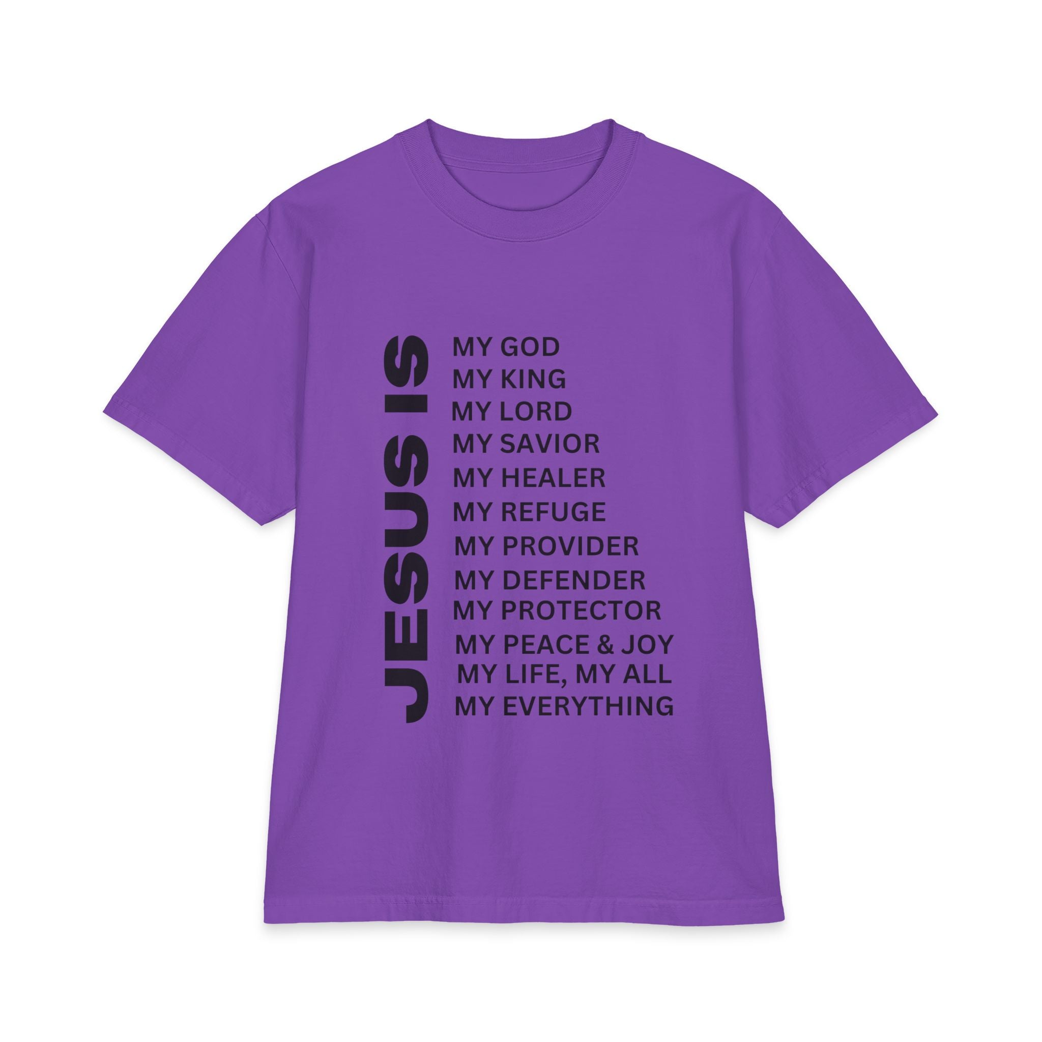 Christian JESUS IS T-shirt - 7X only - Black