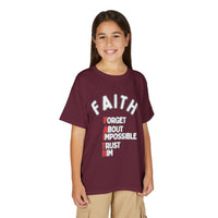 Forget About Impossible, Trust Him Youth Christian Tee