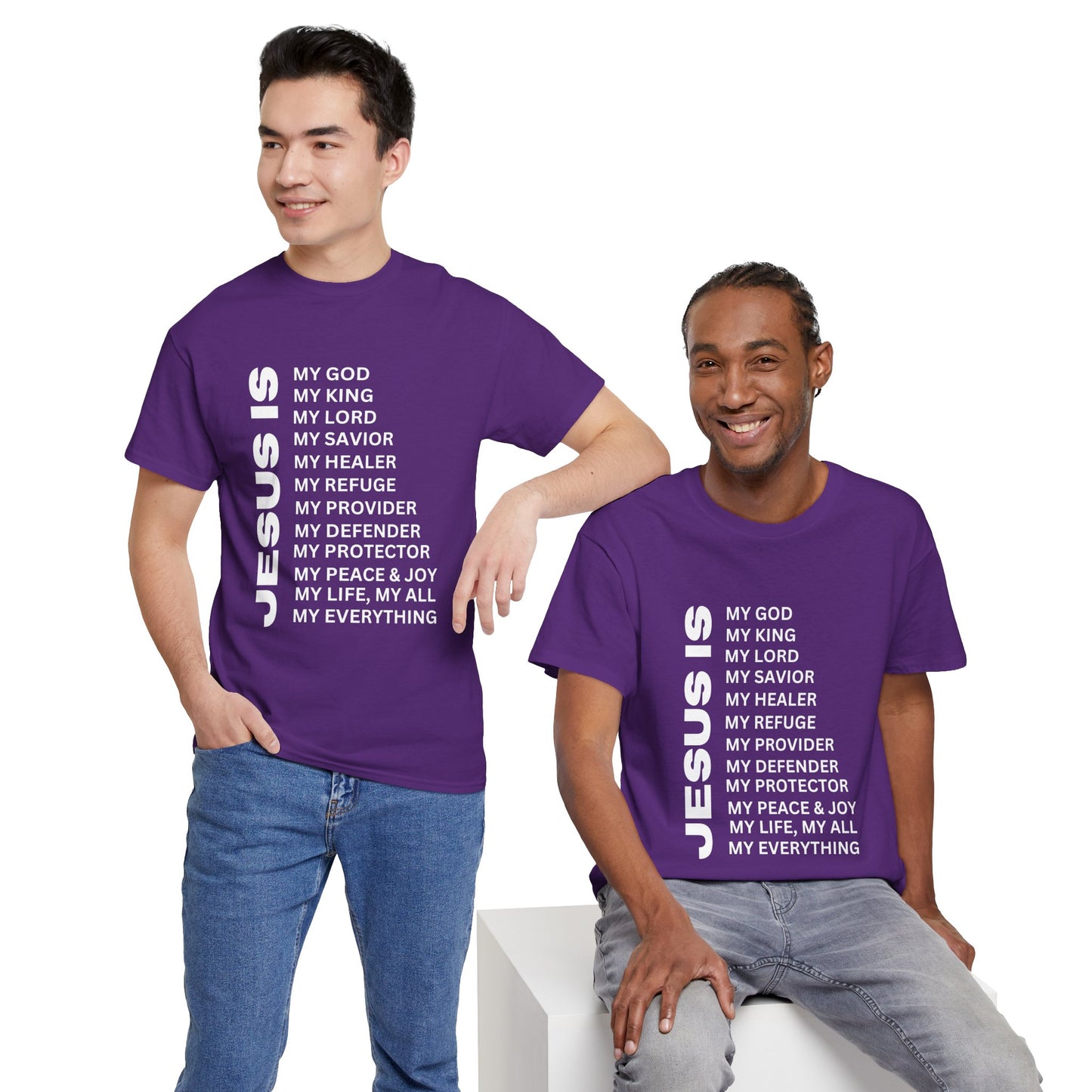 Christian JESUS IS T-shirt - White