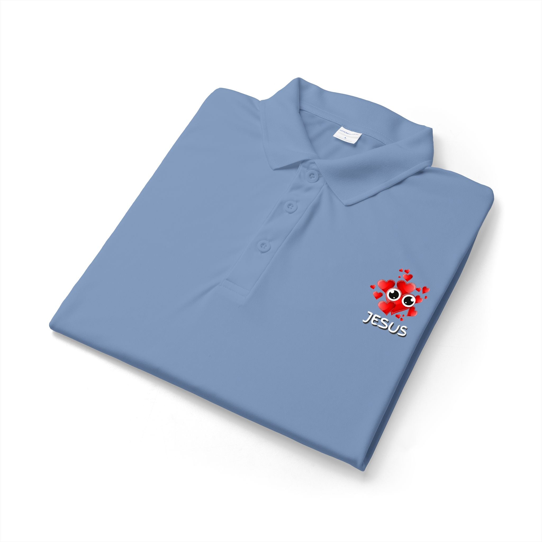Eye Love Jesus Polo - White