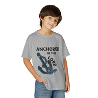 Anchored in the Lord Youth T-Shirt — Black