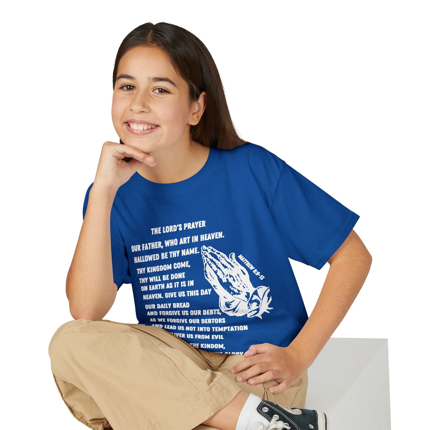 The Lord's Prayer Youth T-Shirt - White
