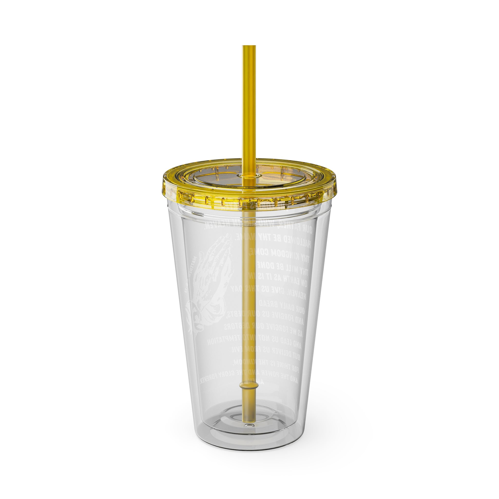 The Lord's Prayer 16oz Tumbler with Straw