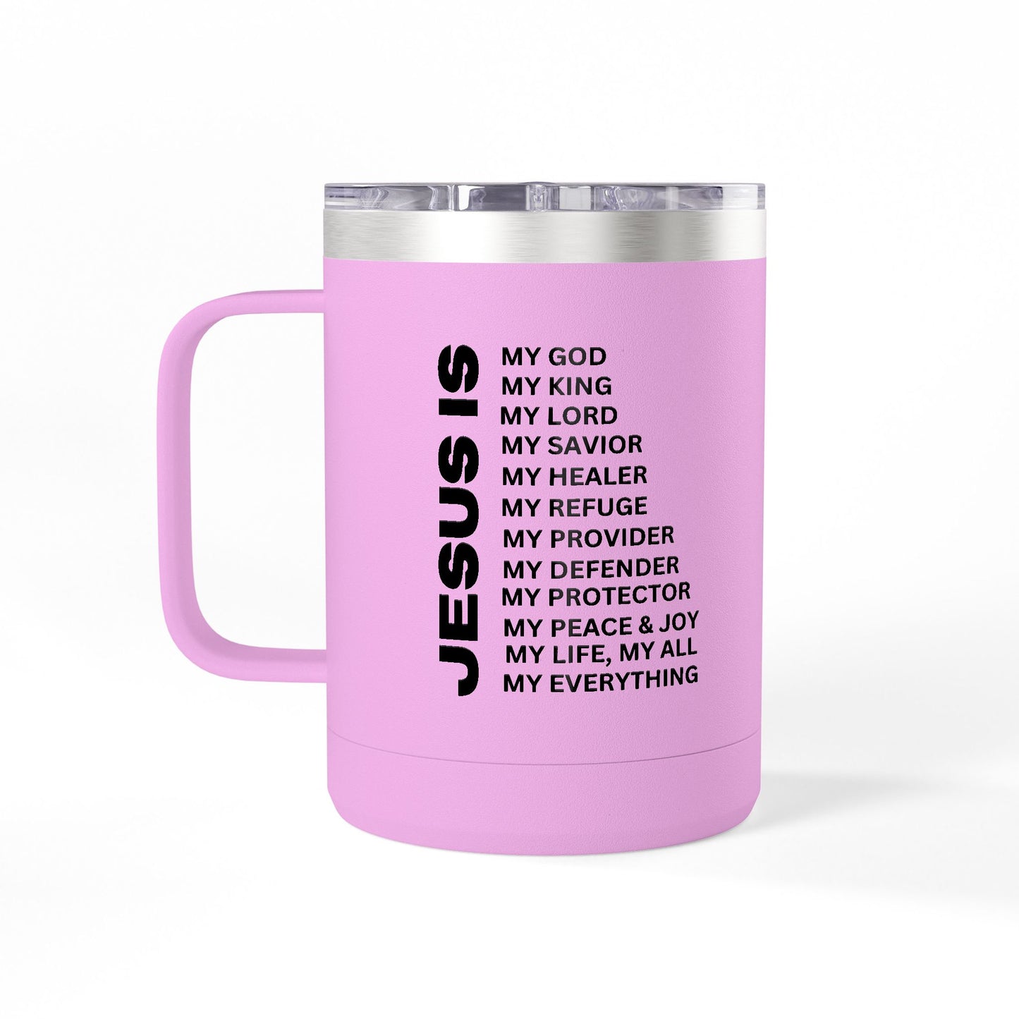 Christian Jesus Is 15oz Tumbler - Black