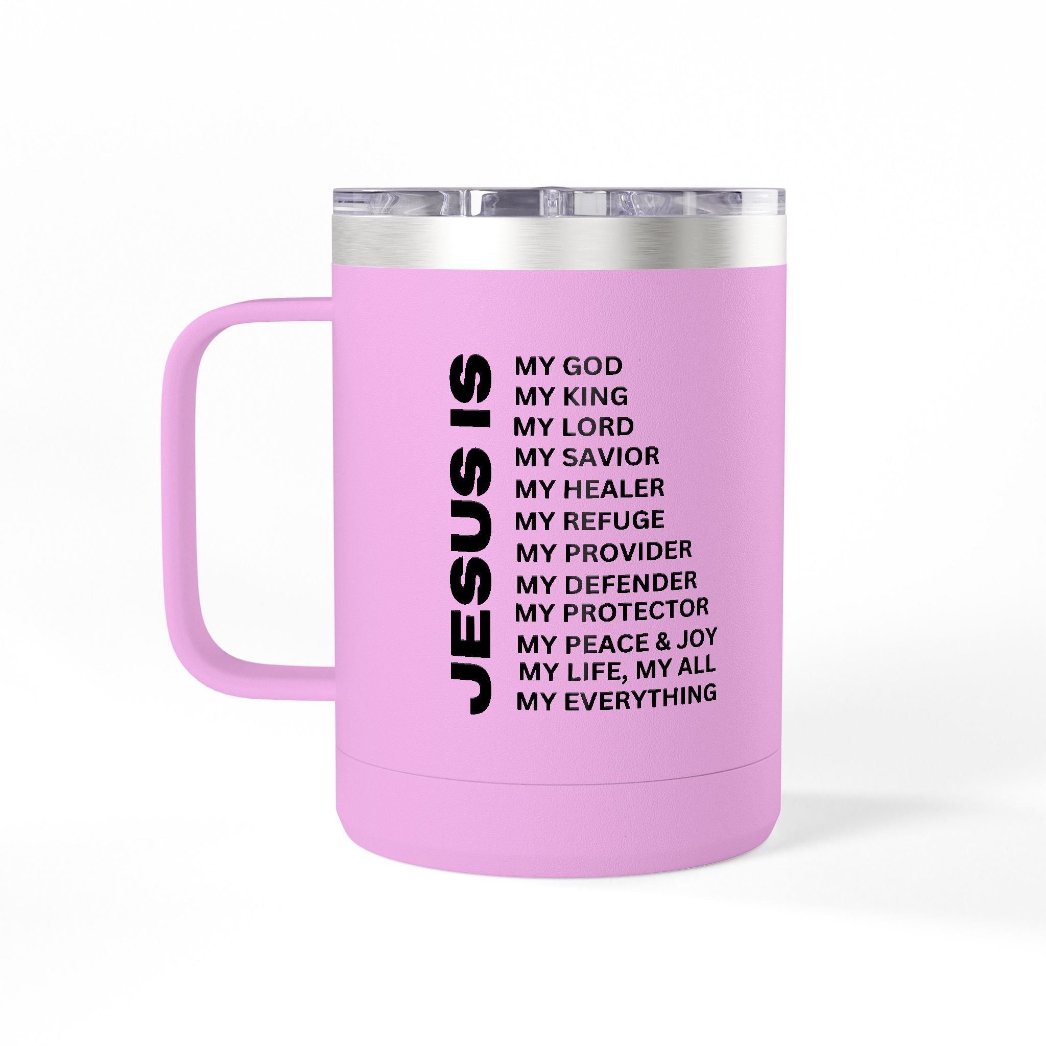Christian Jesus Is 15oz Tumbler - Black