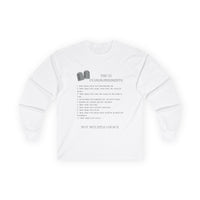 10 Commandments Long Sleeve - Black
