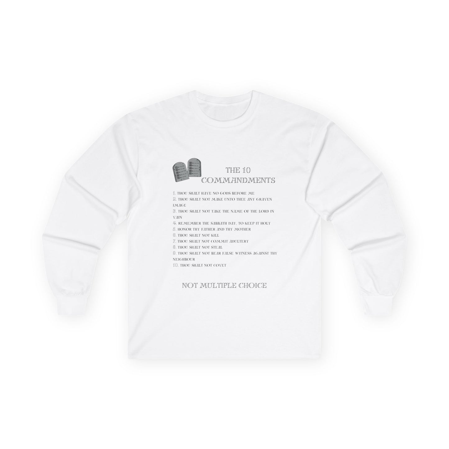 10 Commandments Long Sleeve - Black