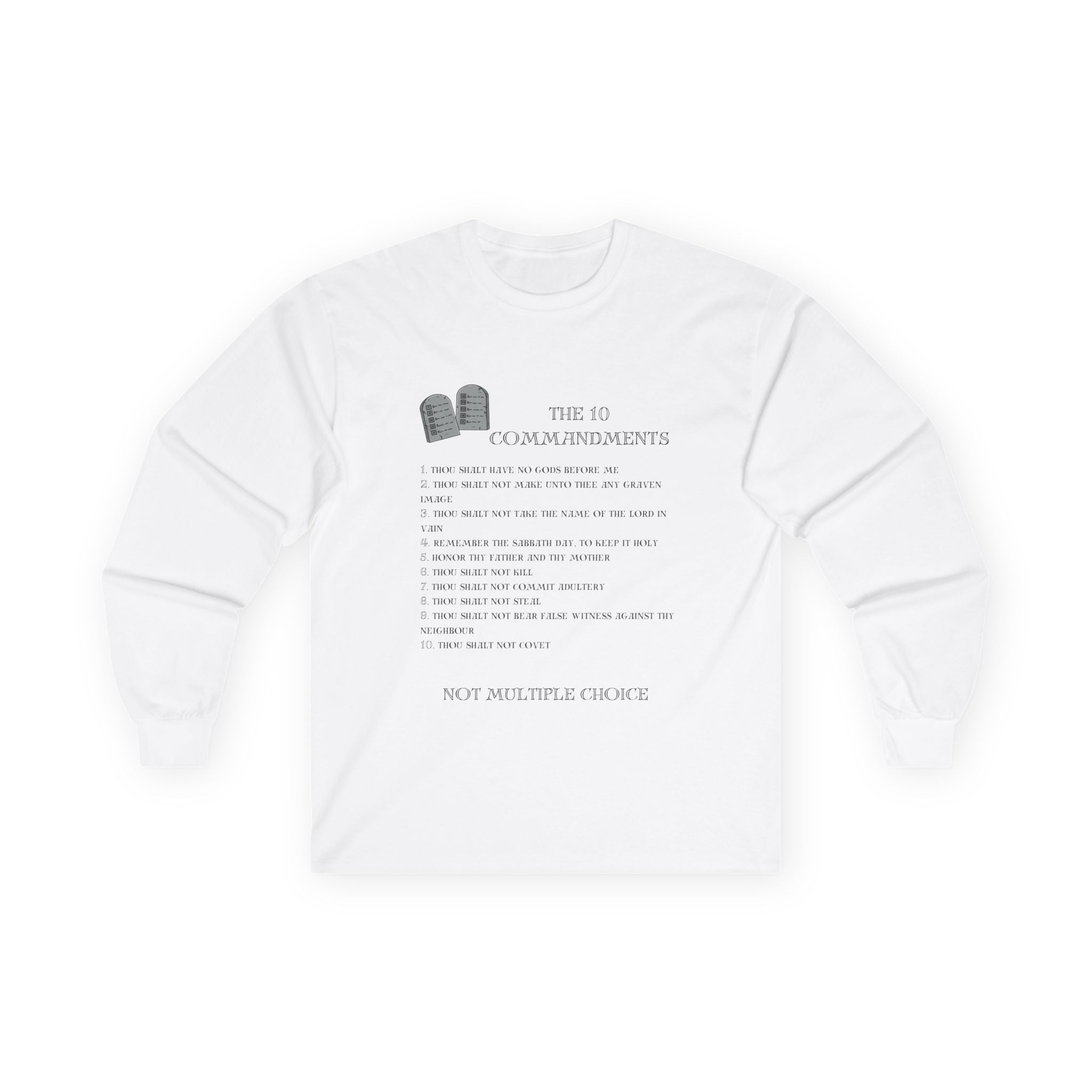 10 Commandments Long Sleeve - Black