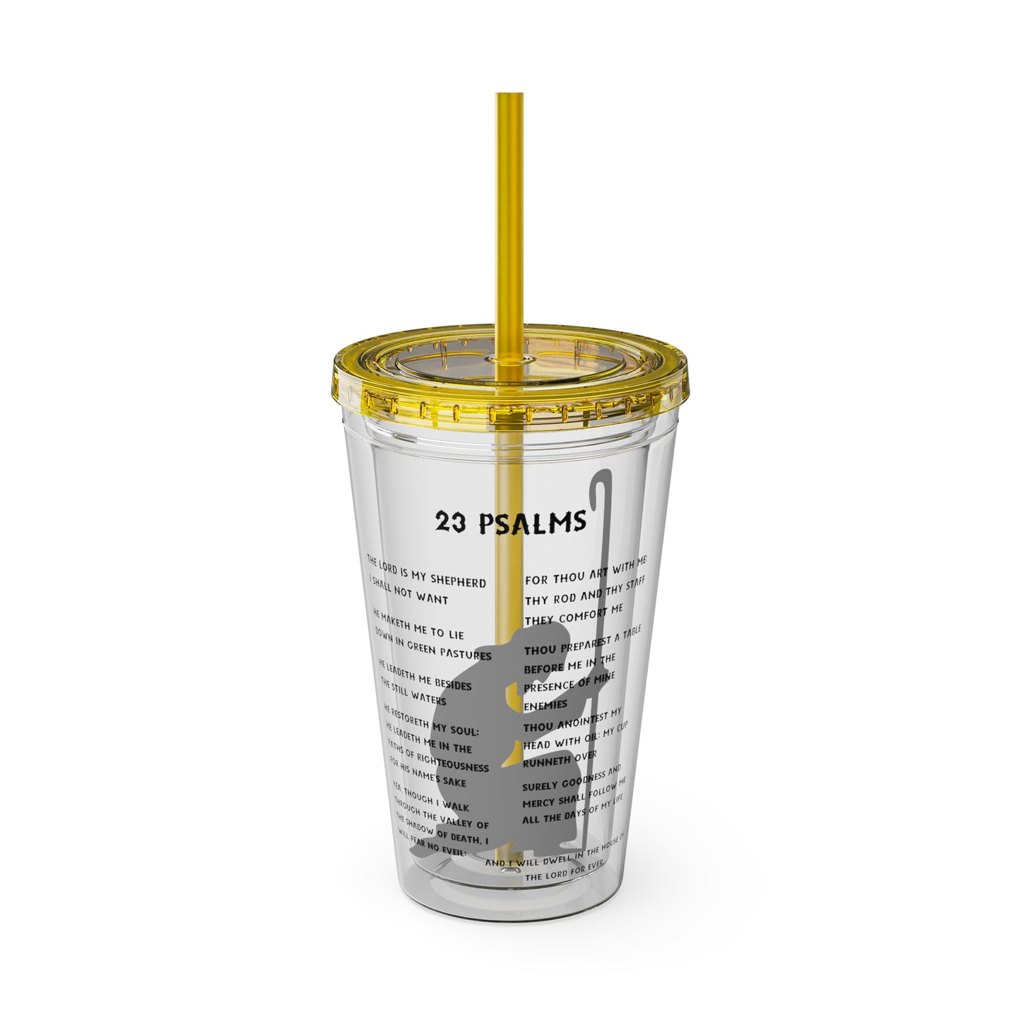 23 Psalms 16oz Tumbler with Straw