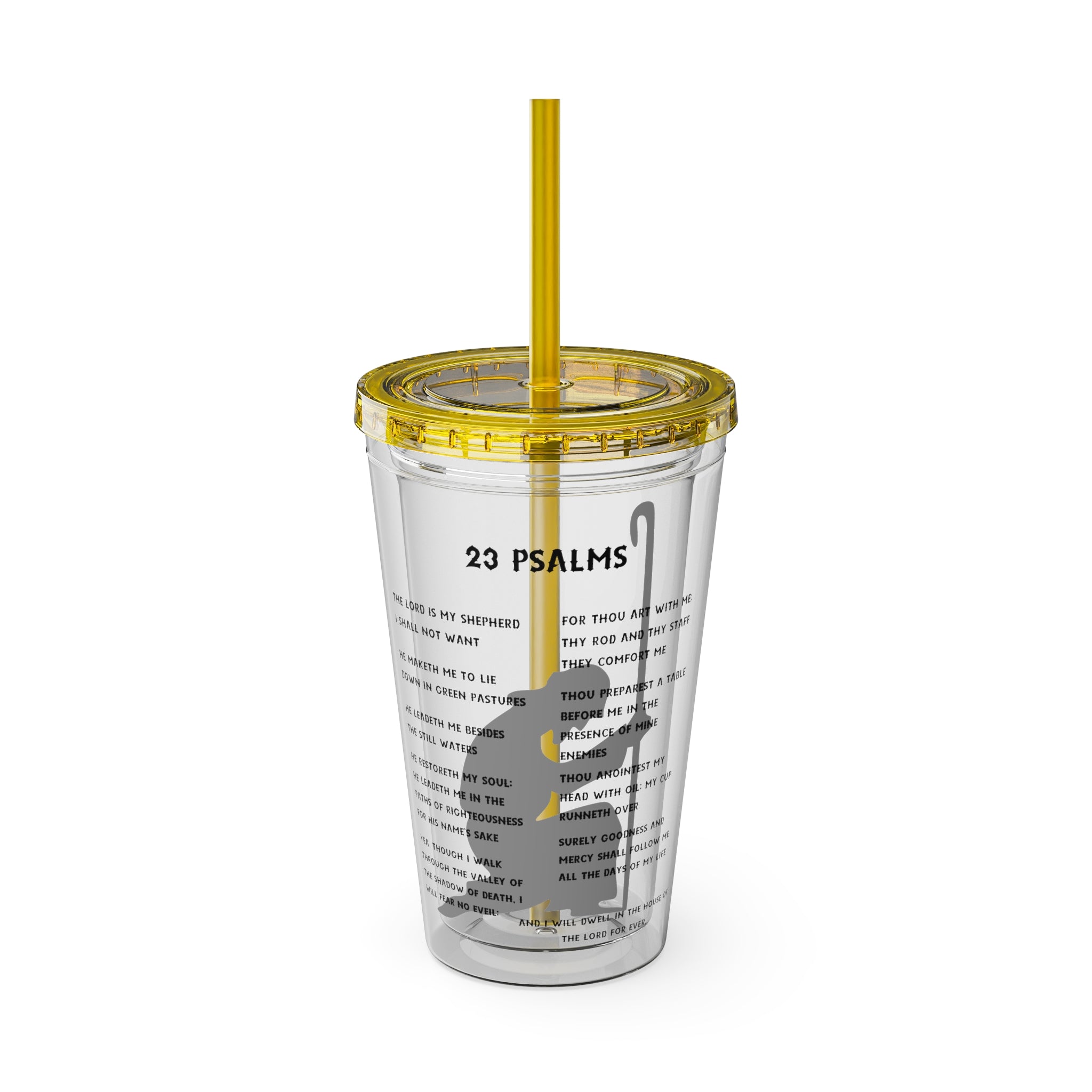 23 Psalms 16oz Tumbler with Straw