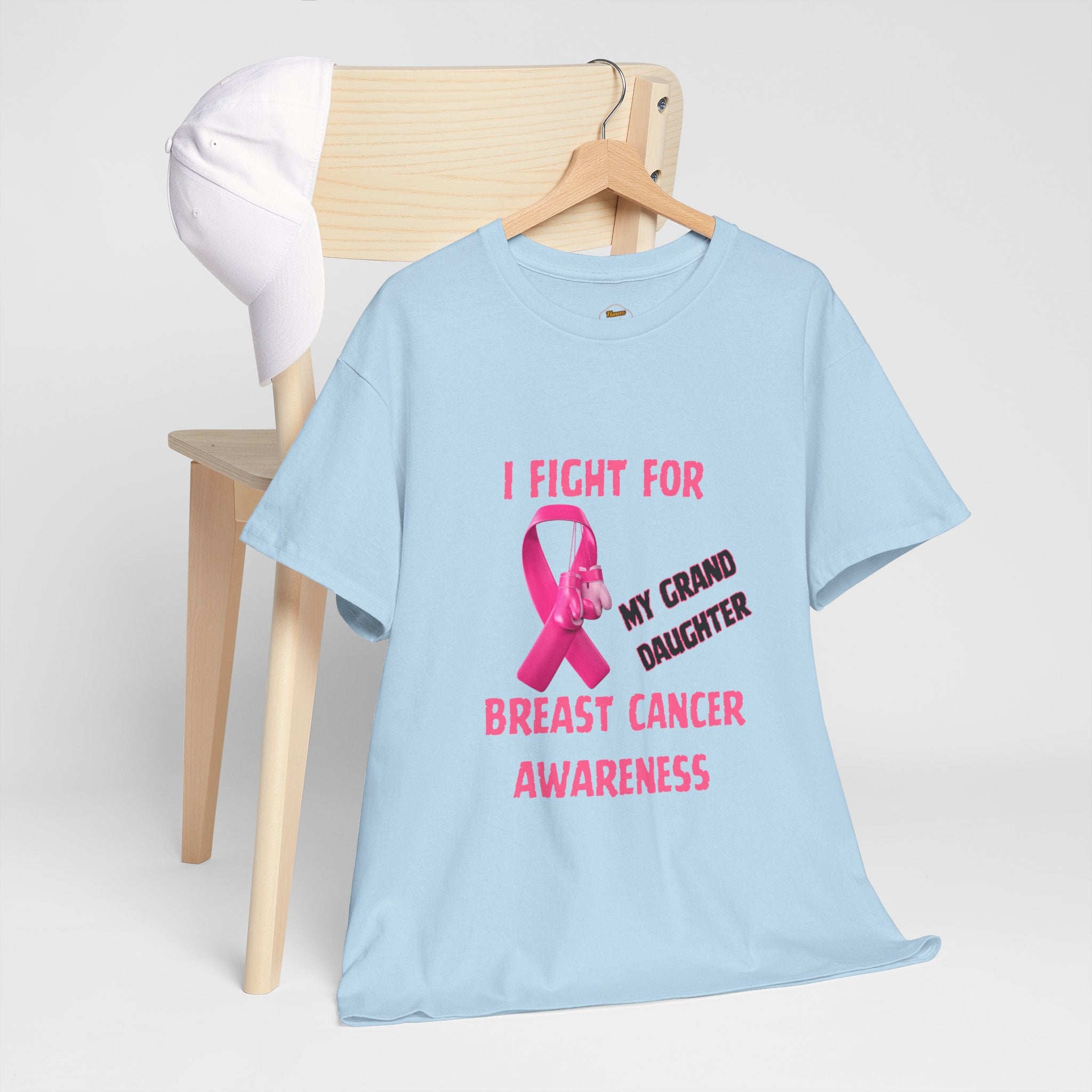 I Fight for My Granddaughter Pink Ribbon Tee