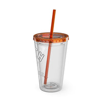 Faith "Forget About Impossible, Trust Him" 16oz Tumbler with Straw