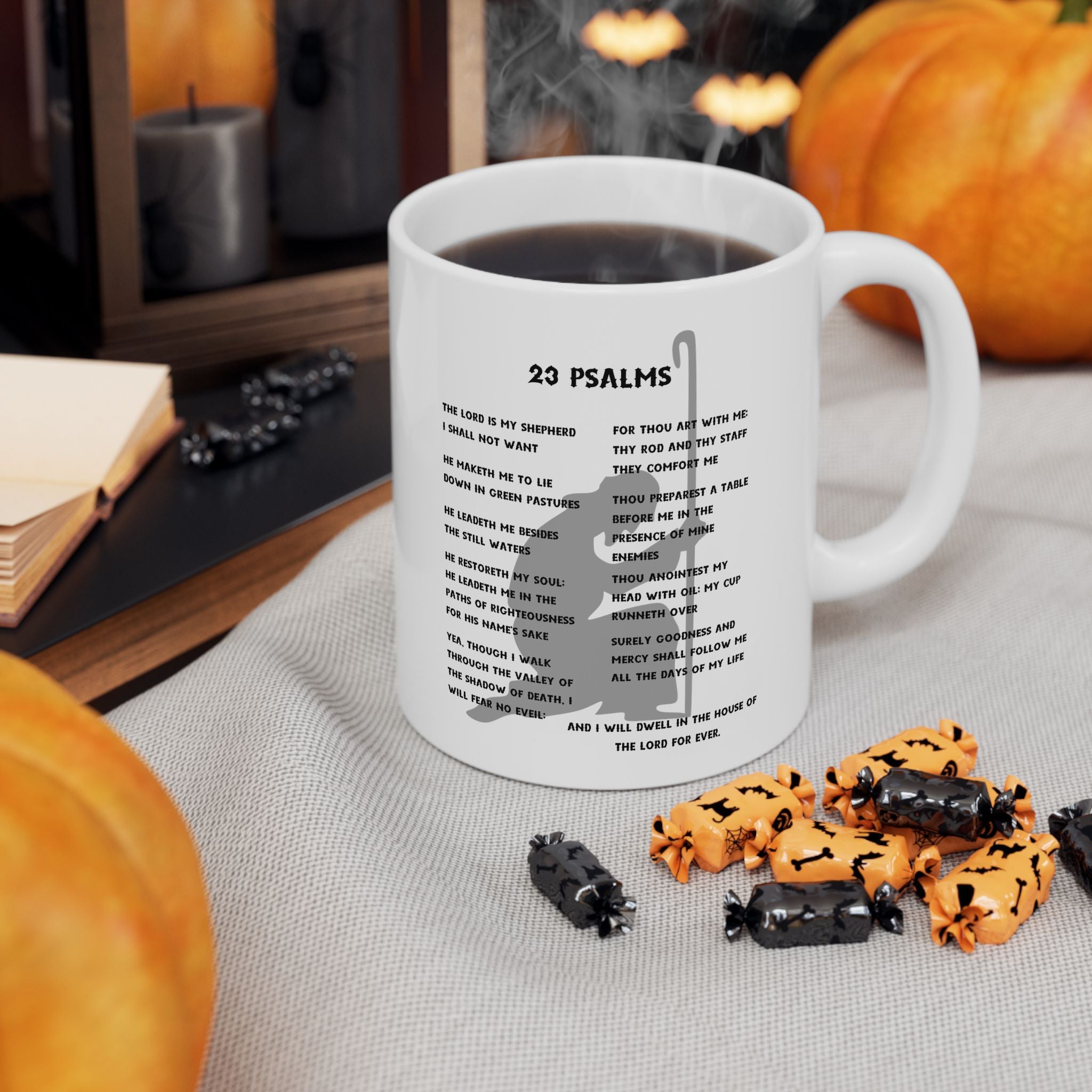 23 Psalms White Coffee Mug (11oz/15oz)