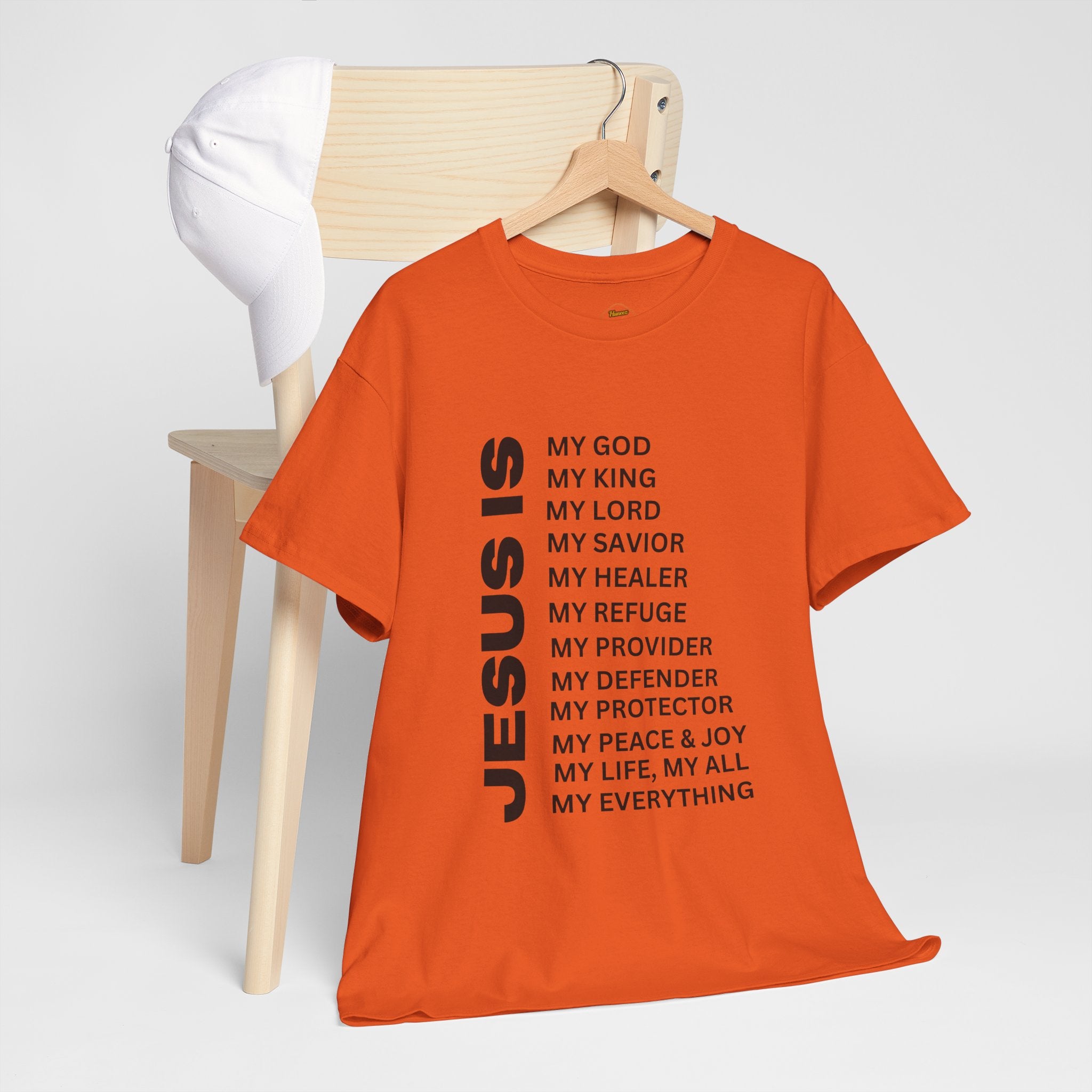 Christian JESUS IS T‑Shirt - Black