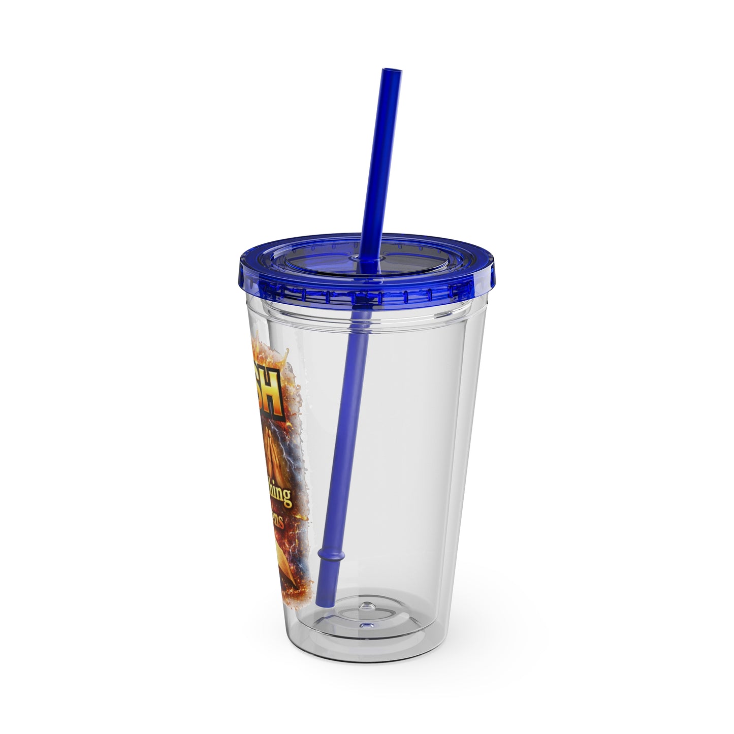 Push Pray Until Something Happens 16oz Tumbler — Bible